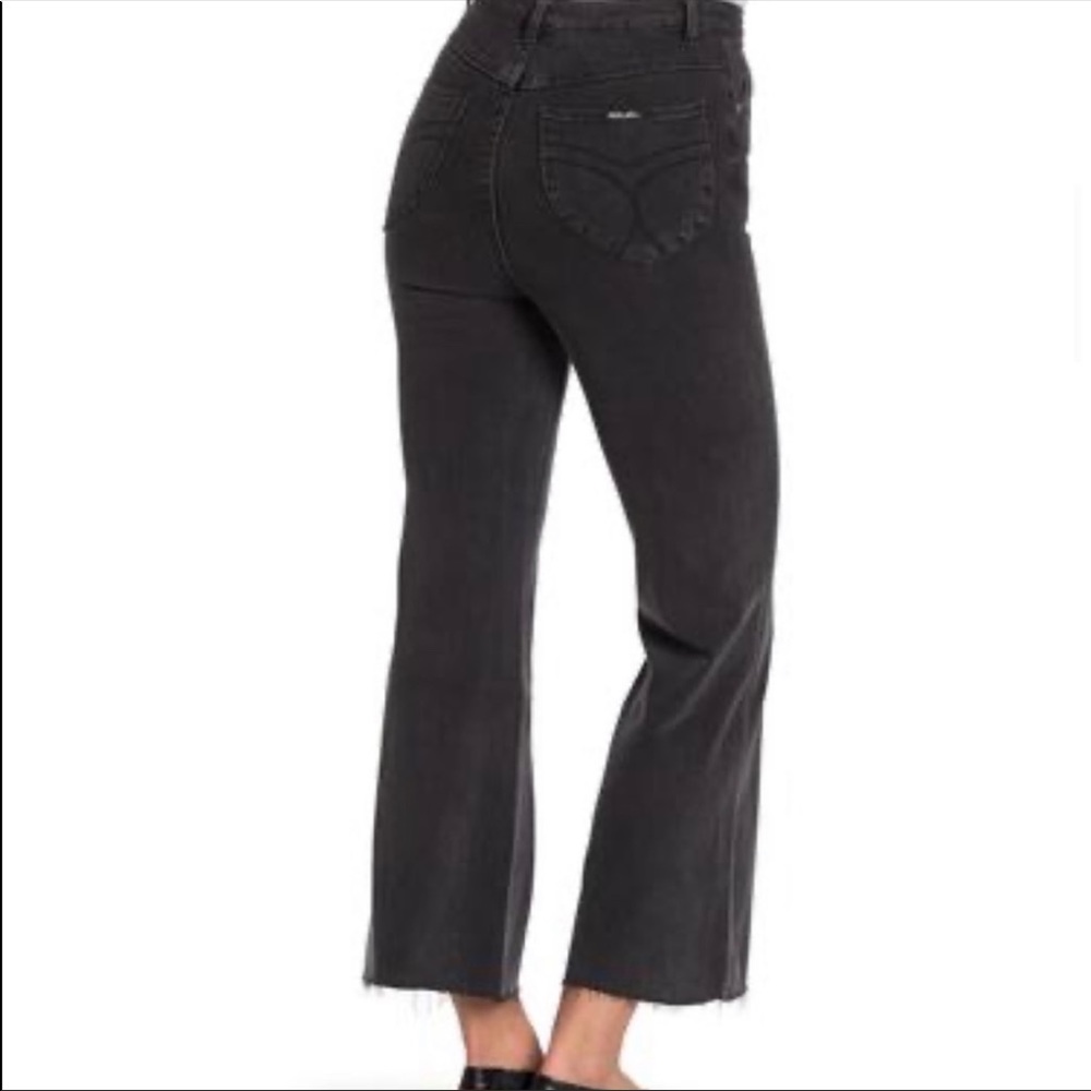 Black Rolla Flare Jeans